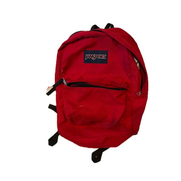 JanSport Red Daily Backpack - Picture 1 of 3